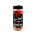 Jar of Smokin' Huggz BBQ rub on a white background